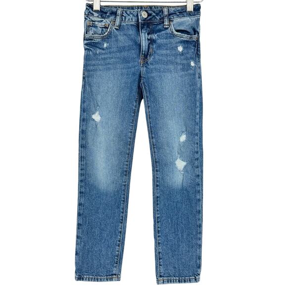 GAP Kids Girlfriend Distressed Jeans‎ Size 7 - Picture 1 of 8